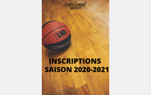 INSCRIPTIONS SAISON 2020-2021
