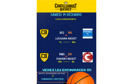 MATCHS DU WEEKEND 14/15 Déc.
